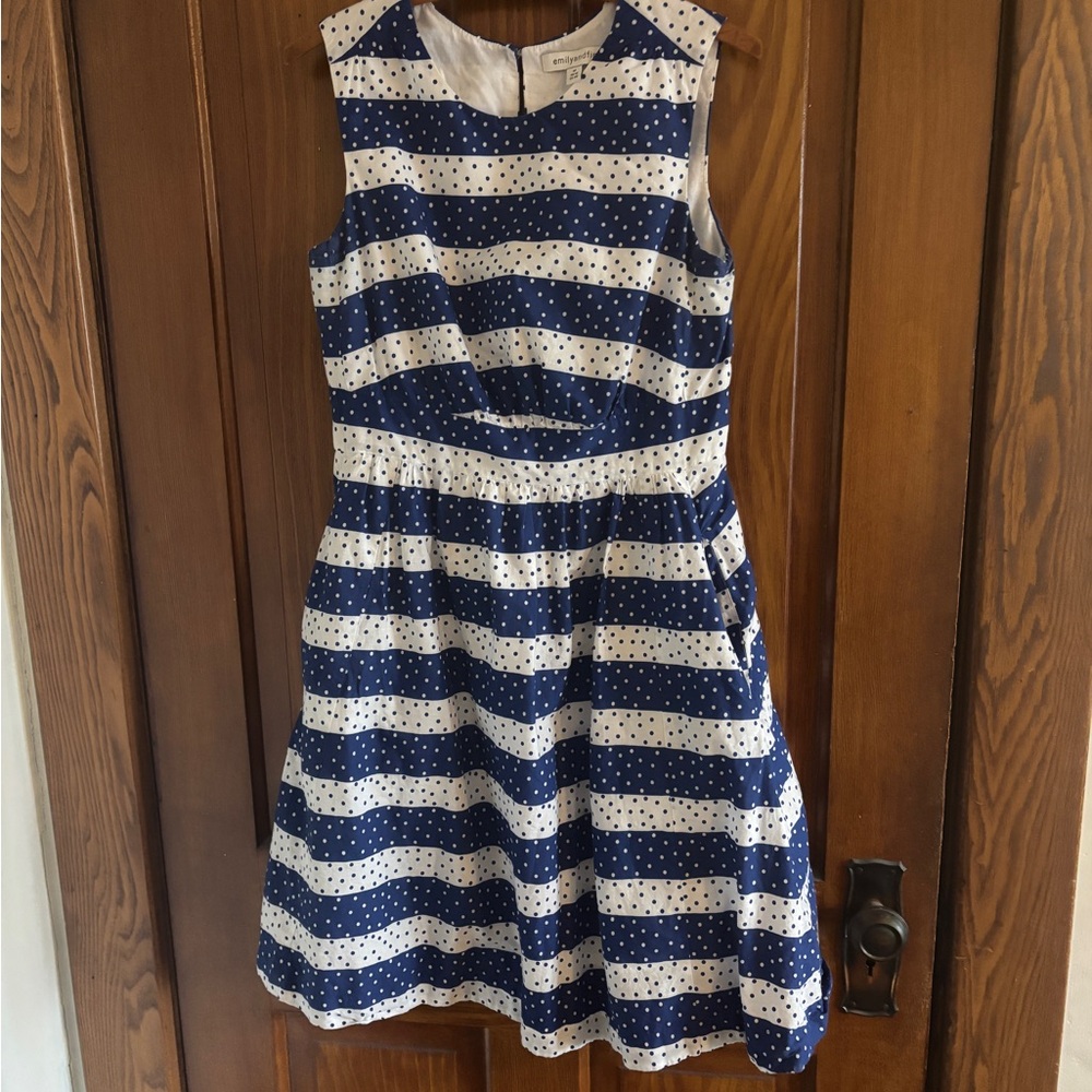 Navy and White Emily and Fin Dress